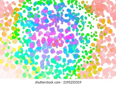 Light Multicolor, Rainbow vector background with lava shapes. Modern gradient abstract illustration with bandy lines. Textured wave pattern for backgrounds.