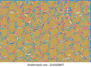 Light multicolor, rainbow vector background with bubbles. Abstract illustration with colored bubbles in nature style. Template for your brand book.