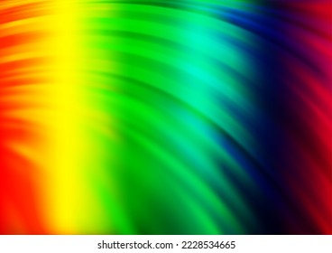 Light Multicolor, Rainbow vector background with bubble shapes. A vague circumflex abstract illustration with gradient. Marble style for your business design.