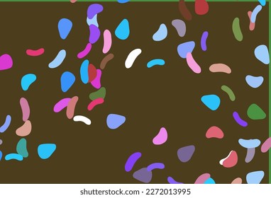 Light Multicolor, Rainbow vector background with abstract forms. Illustration with colorful gradient shapes in abstract style. Modern design for your business card.