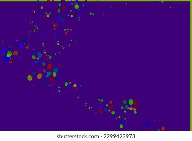Light Multicolor, Rainbow vector background with bubble shapes. Creative illustration in halftone marble style with gradient. A completely new template for your business design.