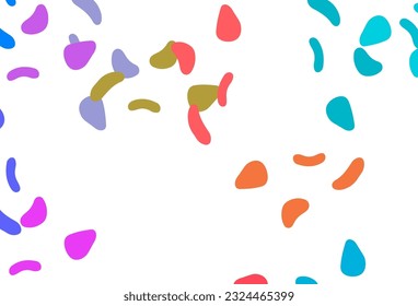 Light Multicolor, Rainbow vector background with abstract forms. Simple colorful illustration with abstract gradient shapes. Background for a cell phone.