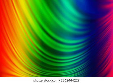 Light Multicolor, Rainbow vector background with lamp shapes. Colorful illustration in abstract marble style with gradient. Pattern for your business design.