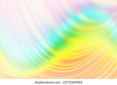 Light Multicolor, Rainbow vector background with curved circles. Glitter abstract illustration with wry lines. A new texture for your  ad, booklets, leaflets.