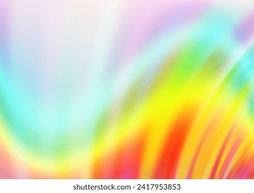 Light Multicolor, Rainbow vector background with bent lines. A completely new color illustration in marble style. Marble design for your web site.