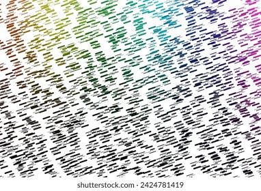 Light Multicolor, Rainbow vector background with straight lines. Modern geometrical abstract illustration with staves. Backdrop for TV commercials.