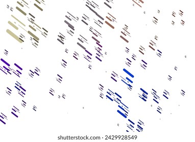 Light Multicolor, Rainbow vector background with straight lines. Lines on blurred abstract background with gradient. Pattern for ads, posters, banners.