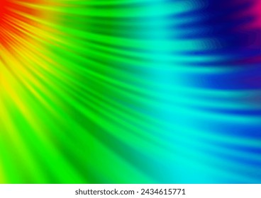 Light Multicolor, Rainbow vector background with bubble shapes. A vague circumflex abstract illustration with gradient. A completely new template for your business design.