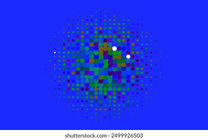 Light Multicolor, Rainbow vector background with bubbles. Blurred bubbles on abstract background with colorful gradient. Design for posters, banners.