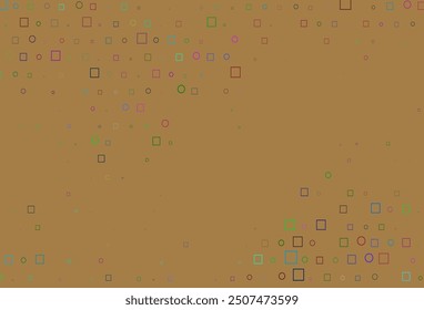 Light Multicolor, Rainbow vector background with circles, rectangles. Decorative design in abstract style with circles, rectangles. Template for your brand book.