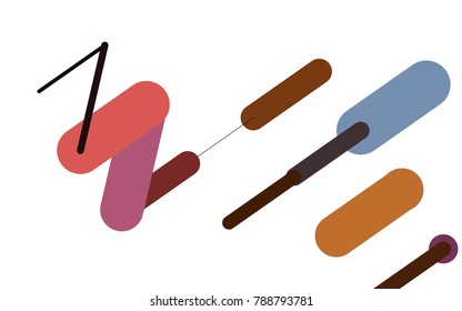 Light Multicolor, Rainbow vector background with straight lines. Decorative shining illustration with lines on abstract template. The pattern can be used for medical ad, booklets, leaflets