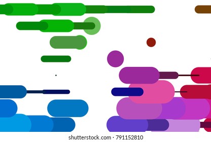 Light Multicolor, Rainbow vector background with straight lines. Blurred decorative design in simple style with lines. The template can be used as a background.