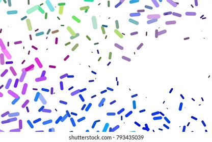 Light Multicolor, Rainbow vector background with straight lines. Glitter abstract illustration with colored sticks. Smart design for your business advert.