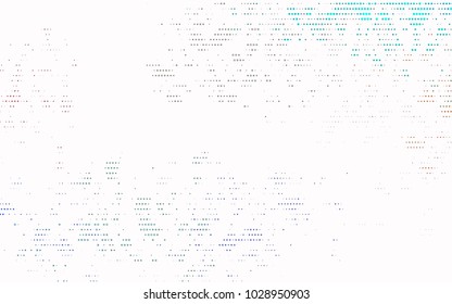 Light Multicolor, Rainbow vector banner with circles, spheres. Abstract spots. Background of Art bubbles in halftone style with colored gradient.