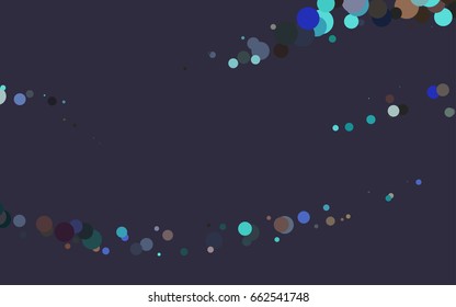 Light Multicolor, Rainbow vector banner with circles, spheres. Abstract spots. Background of Art bubbles in halftone style with colored gradient.