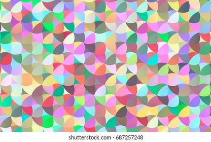 Light Multicolor, Rainbow vector banner with circles, spheres. Abstract spots. Background of Art bubbles in halftone style with colored gradient.