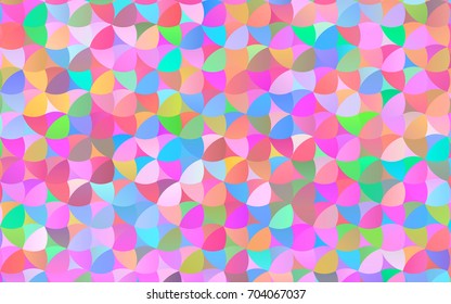 Light Multicolor, Rainbow vector banner with circles, spheres. Abstract spots. Background of Art bubbles in halftone style with colored gradient.