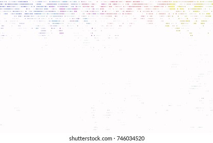 Light Multicolor, Rainbow vector banner with circles, spheres. Abstract spots. Background of Art bubbles in halftone style with colored gradient.