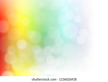 Light Multicolor, Rainbow vector blur pattern. A completely new color illustration in a bokeh style. Brand new style for your business design.