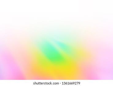 Light Multicolor, Rainbow vector blur pattern. A vague abstract illustration with gradient. The best blurred design for your business.
