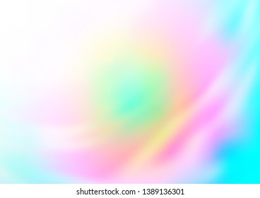 Light Multicolor, Rainbow vector blur pattern. A completely new color illustration in a bokeh style. The background for your creative designs.