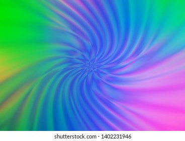 Light Multicolor, Rainbow vector blur pattern. Colorful abstract illustration with gradient. Brand new style for your business design.
