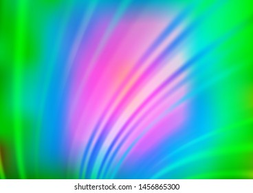 Light Multicolor, Rainbow vector blur pattern. Creative illustration in halftone style with gradient. The background for your creative designs.