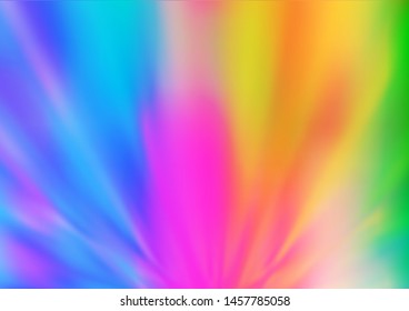 Light Multicolor, Rainbow vector blur pattern. Modern geometrical abstract illustration with gradient. The blurred design can be used for your web site.