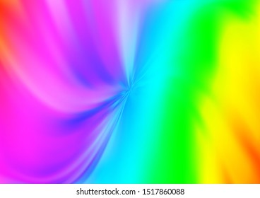 Light Multicolor, Rainbow vector blur pattern. Creative illustration in halftone style with gradient. The background for your creative designs.