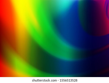 Light Multicolor, Rainbow vector blur pattern. Colorful illustration in abstract style with gradient. A completely new template for your design.