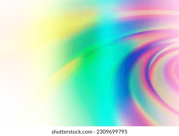 Light Multicolor, Rainbow vector blur pattern. A vague abstract illustration with gradient. The template can be used for your brand book.