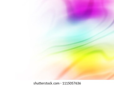 Light Multicolor, Rainbow vector blurred bright background. Colorful illustration in abstract style with gradient. A new texture for your design.