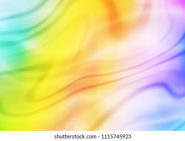 Light Multicolor, Rainbow vector blurred background. Colorful abstract illustration with gradient. The template can be used as a background of a cell phone.
