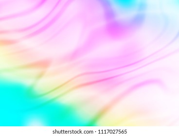 Light Multicolor, Rainbow vector blurred shine abstract background. Creative illustration in halftone style with gradient. The elegant pattern can be used as part of a brand book.
