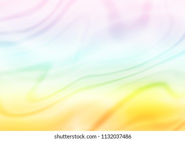 Light Multicolor, Rainbow vector blurred shine abstract pattern. A completely new color illustration in a vague style. A new texture for your design.