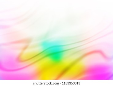 Light Multicolor, Rainbow vector blurred shine abstract template. A vague abstract illustration with gradient. Brand new style for your business design.