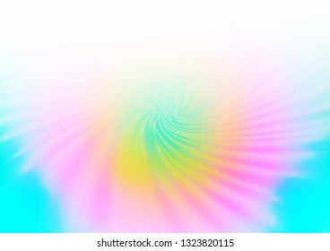 Light Multicolor, Rainbow vector blurred shine abstract template. Modern geometrical abstract illustration with gradient. The best blurred design for your business.