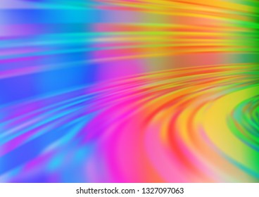 Light Multicolor, Rainbow vector blurred bright template. Shining colorful illustration in a Brand new style. A completely new design for your business.
