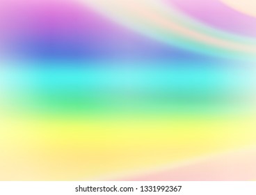 Light Multicolor, Rainbow vector blurred and colored background. Modern geometrical abstract illustration with gradient. The background for your creative designs.