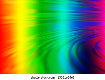 Light Multicolor, Rainbow vector blurred background. Colorful illustration in abstract style with gradient. The best blurred design for your business.
