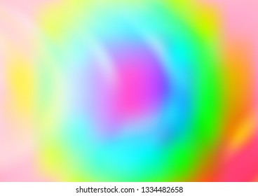 Light Multicolor, Rainbow vector blurred shine abstract template. Colorful illustration in blurry style with gradient. The template for backgrounds of cell phones.