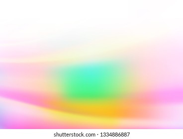 Light Multicolor, Rainbow vector blurred shine abstract template. Colorful illustration in abstract style with gradient. The template for backgrounds of cell phones.