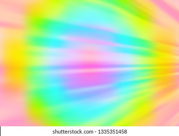 Light Multicolor, Rainbow vector blurred shine abstract template. Shining colorful illustration in a Brand new style. Brand new design for your business.