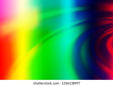 Light Multicolor, Rainbow vector blurred bright background. Shining colorful illustration in a Brand new style. Brand new design for your business.