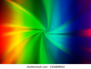 Light Multicolor, Rainbow vector blurred and colored background. Glitter abstract illustration with an elegant design. Brand new design for your business.