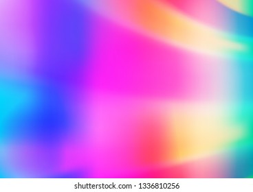 Light Multicolor, Rainbow vector blurred background. Colorful illustration in blurry style with gradient. The template for backgrounds of cell phones.