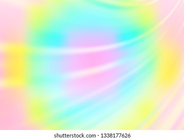 Light Multicolor, Rainbow vector blurred bright background. Colorful abstract illustration with gradient. Brand new style for your business design.