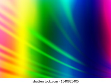 Light Multicolor, Rainbow vector blurred shine abstract background. A completely new color illustration in a bokeh style. Brand new style for your business design.