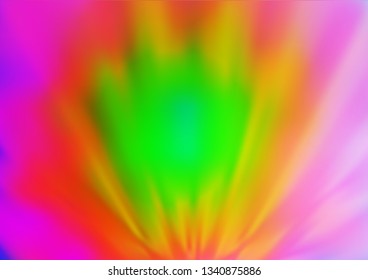 Light Multicolor, Rainbow vector blurred background. An elegant bright illustration with gradient. A new texture for your design.