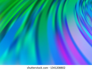 Light Multicolor, Rainbow vector blurred shine abstract pattern. Modern geometrical abstract illustration with gradient. A completely new design for your business.